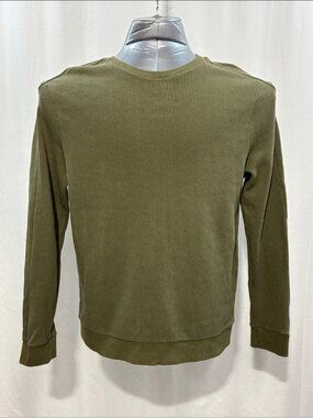 Topshop Green Texture Crewneck Pullover Sweater 300 work party date night trendy